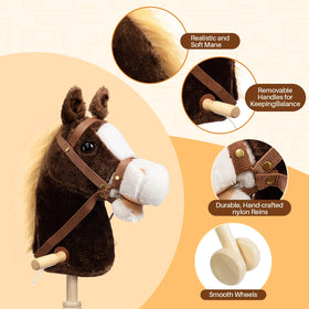 HollyHOME durable materials pair soft head with sturdy wheels.
