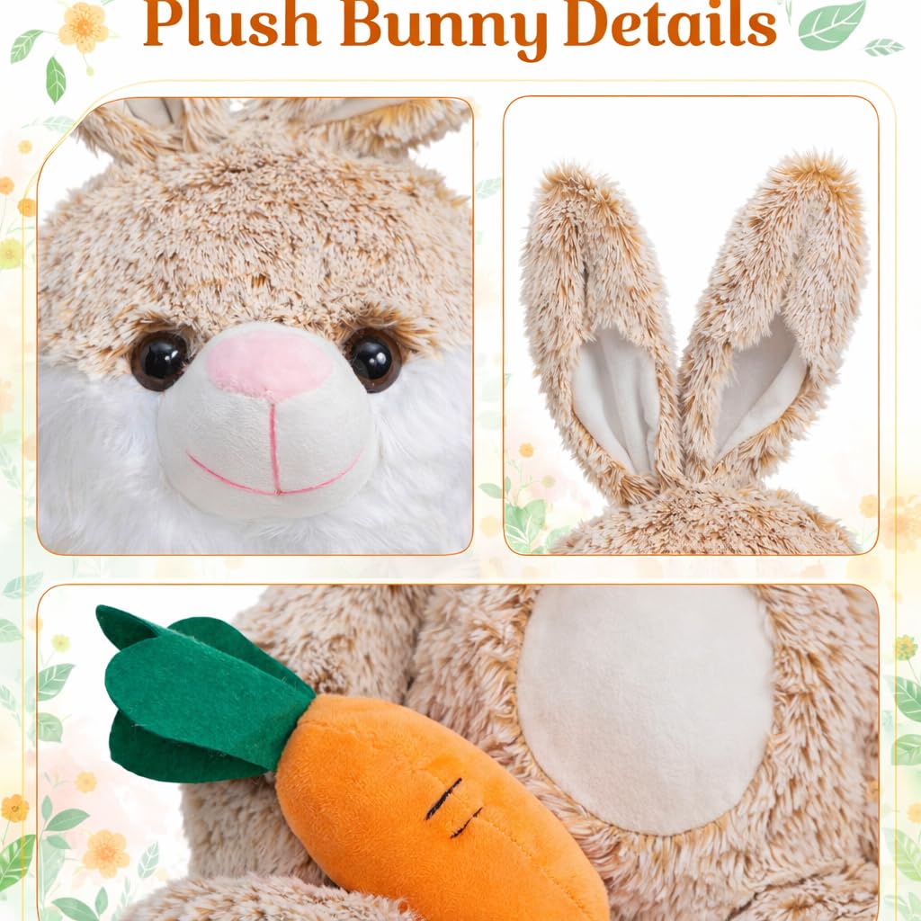 HollyHOME Kids comfort toy bunny provides soft, safe companionship