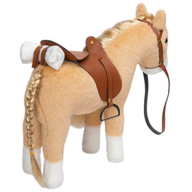 HollyHOME Palomino horse plush soft fur and sturdy interior for hugs