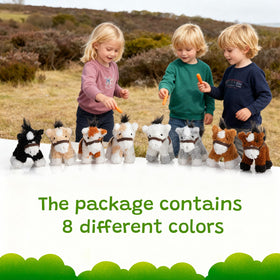 HollyHOME soft plush fabric: ultra-soft texture for safe play.