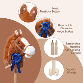 HollyHOME neighing and galloping sounds enhance immersive pretend riding experiences.