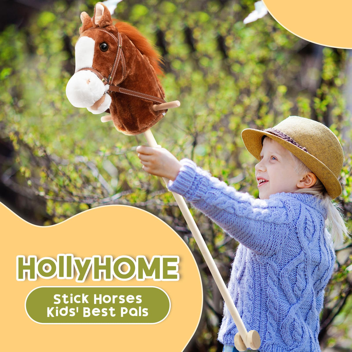 HollyHOME durable wheels enable smooth indoor and outdoor mobility