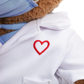 HollyHOME Red heart on coat highlights a comforting, caring look.