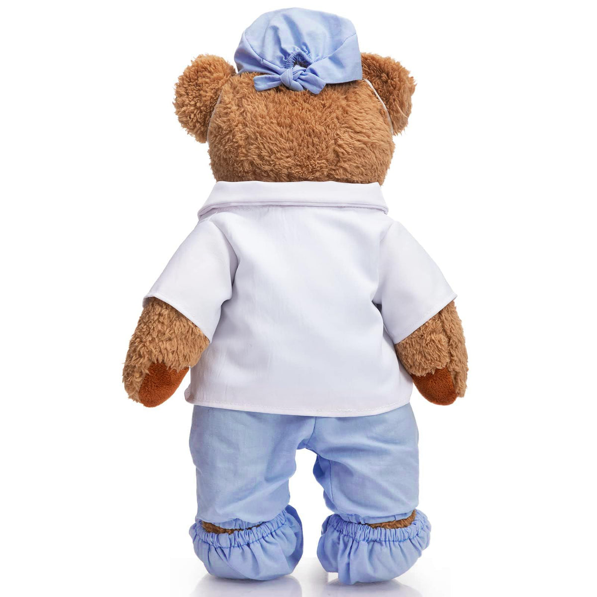 HollyHOME Teddy Bear with removable scrubs for versatile pretend-play.