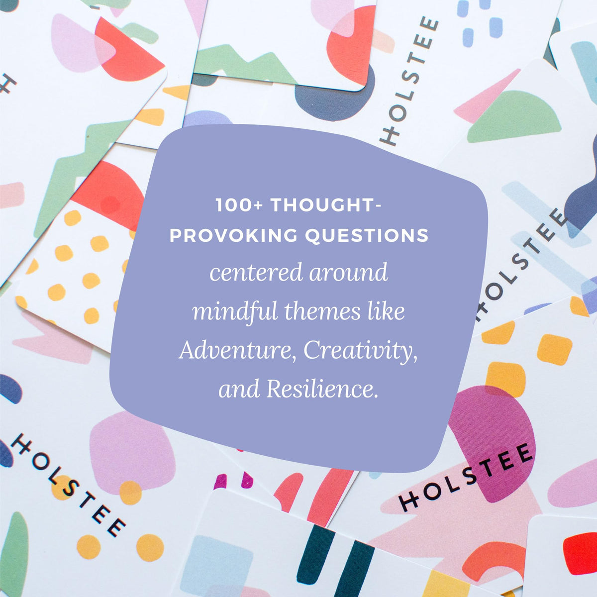 Holstee Reflection Cards color-coded themes guide mindful discussions.