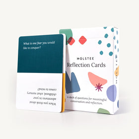 Holstee Reflection Cards cover inviting meaningful conversations anywhere.