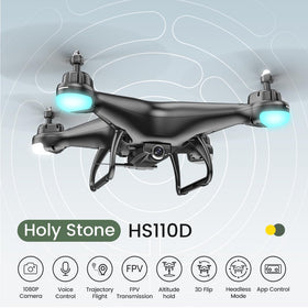 Holy Stone HS110D altitude hold enables stable hovering during shots