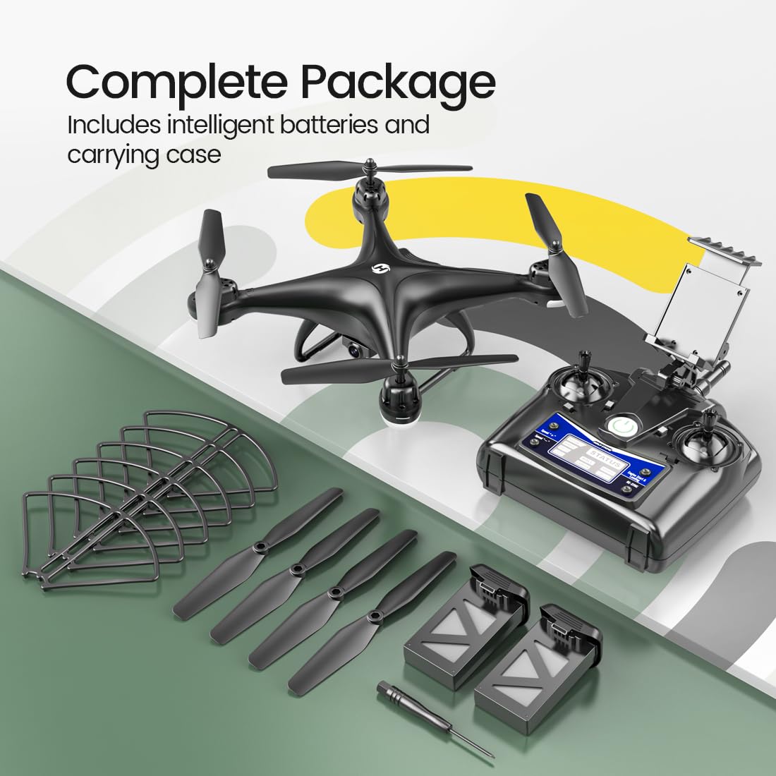 Holy Stone HS110D two batteries extend flight time opportunities
