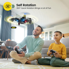 Propeller guards visible for safe kids' flights