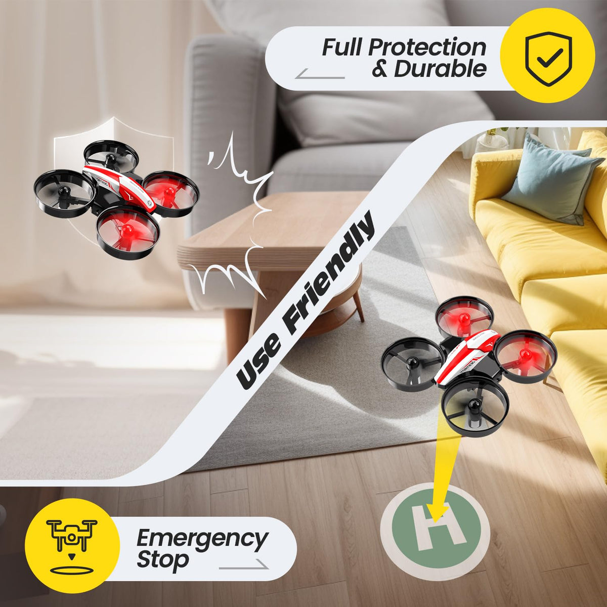 Holy Stone HS210 compact and portable design for travel