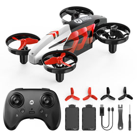 Holy Stone HS210T in ground race mode blending drone flight with remote car fun.