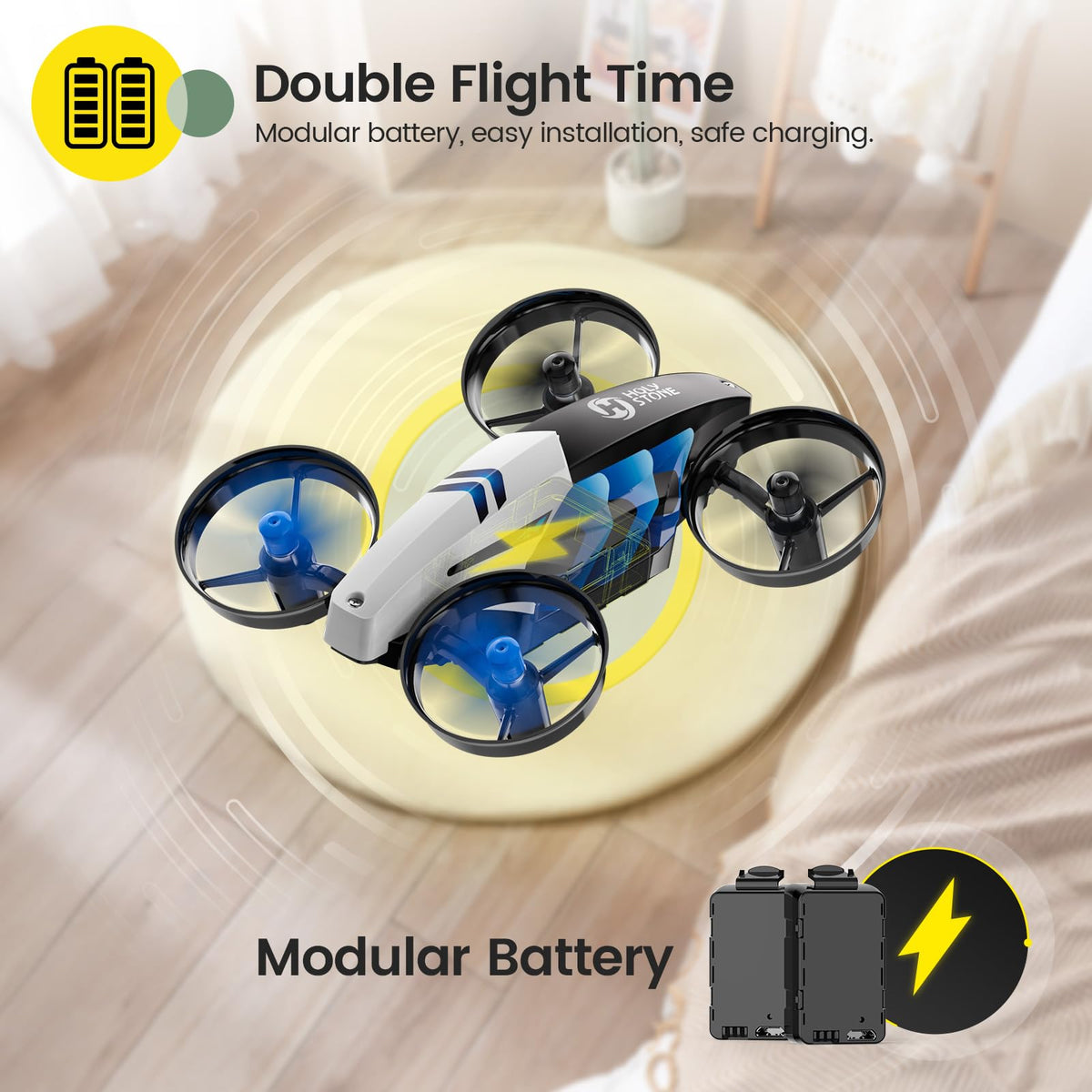 Holy Stone HS210T compact indoor drone ready for parties and holidays