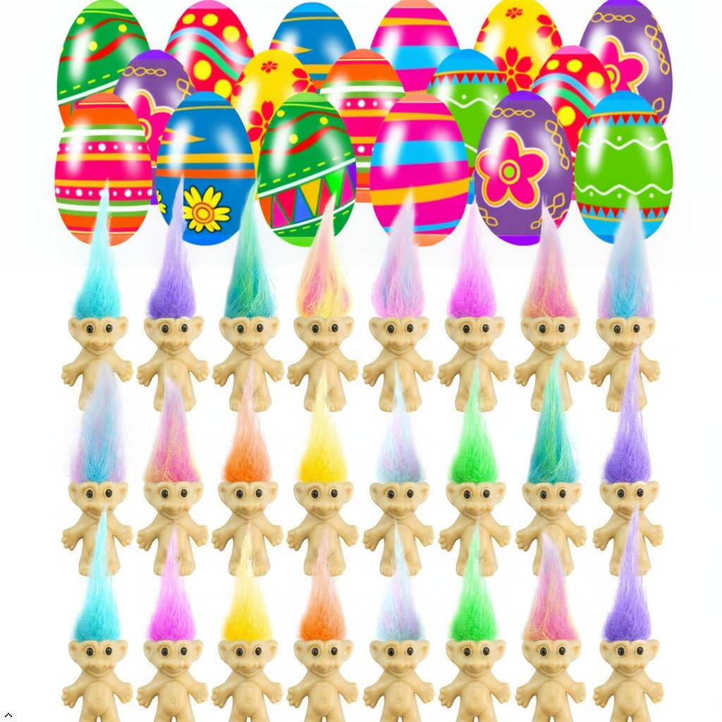 Holydeck Easter eggs prefilled with mini toys, perfect for Easter egg hunts.