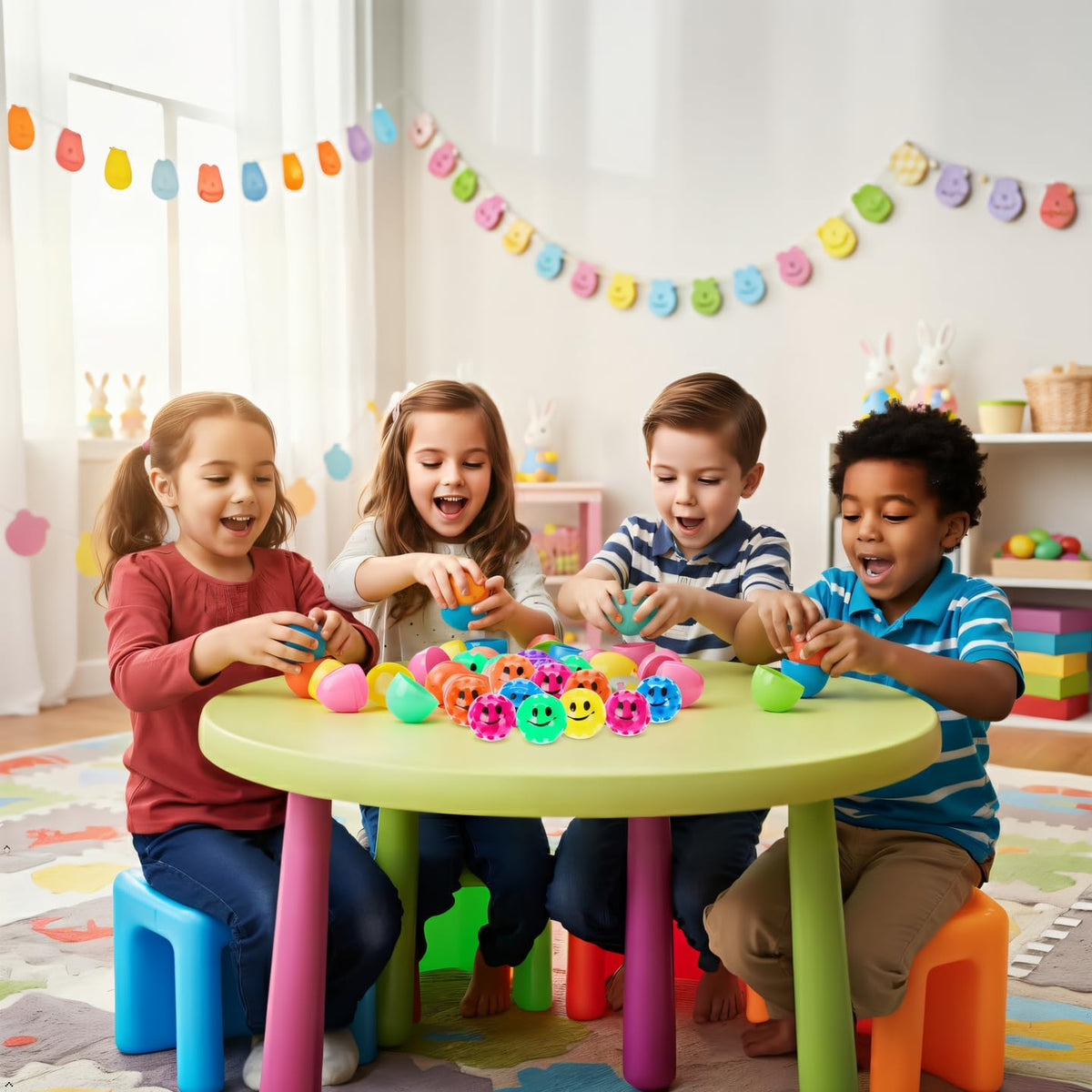 Party favors for Easter events with stress balls promote playful, calming moments.