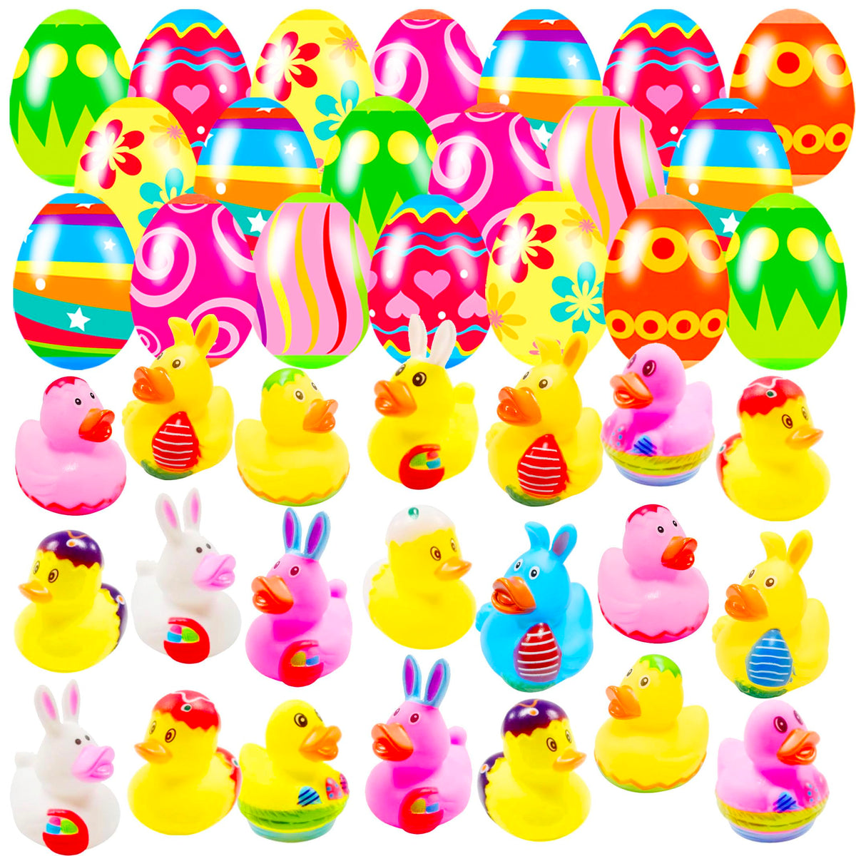 Holydeck prefilled Easter eggs featuring ducks for joyful egg hunts and gifts