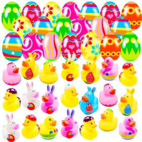 Holydeck prefilled Easter eggs featuring ducks for joyful egg hunts and gifts