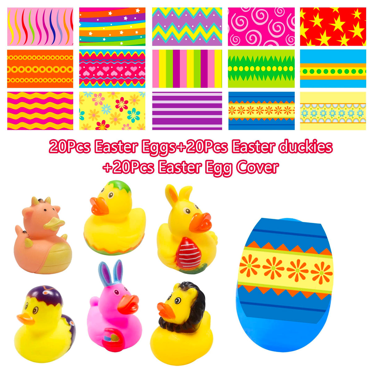 Holydeck rubber ducks inside eggs offer delightful party favors and treasure hunts