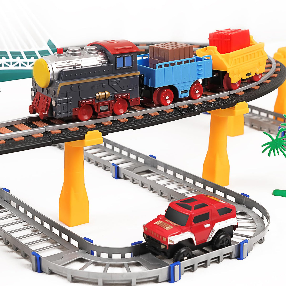 HOLYFUN 113-piece track layout fuels open-ended building and problem-solving.