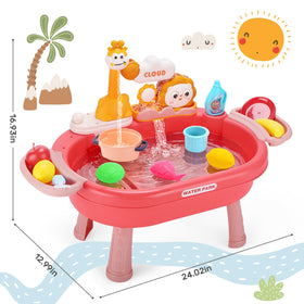 HOLYFUN backyard water play area supports outdoor summer splash fun.