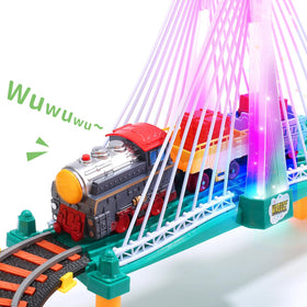 HOLYFUN battery-powered train and race car spark active exploration.