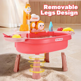 HOLYFUN detachable legs enable height adjustment for toddlers or table-top use.
