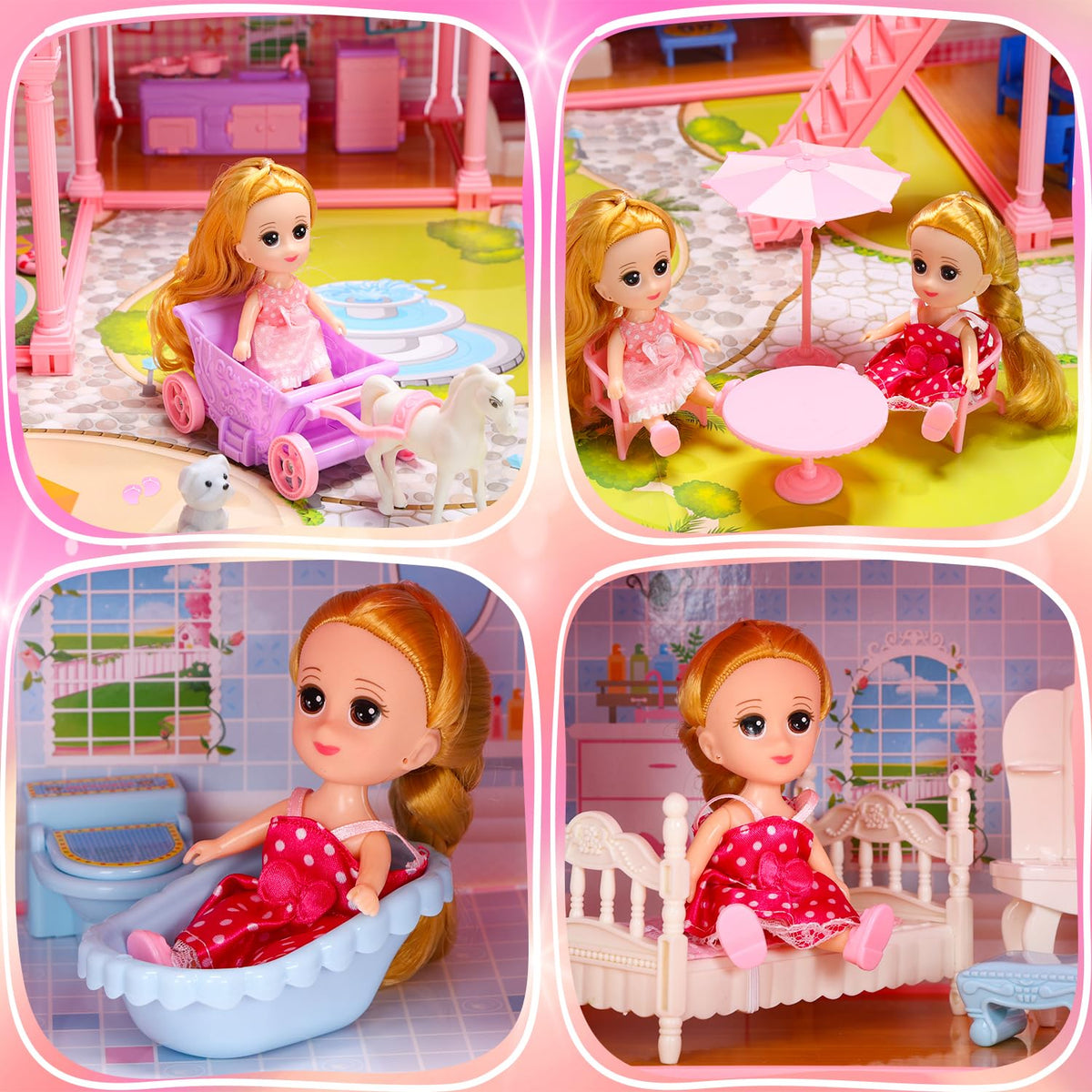 HOLYFUN included accessories like sliding doors and piano for realism