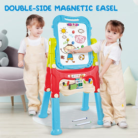HOLYFUN double-sided magnetic easel supports drawing and painting sessions