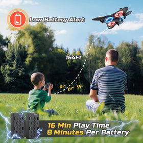 HOLYFUN foam RC airplane auto-hover feature assisting learners