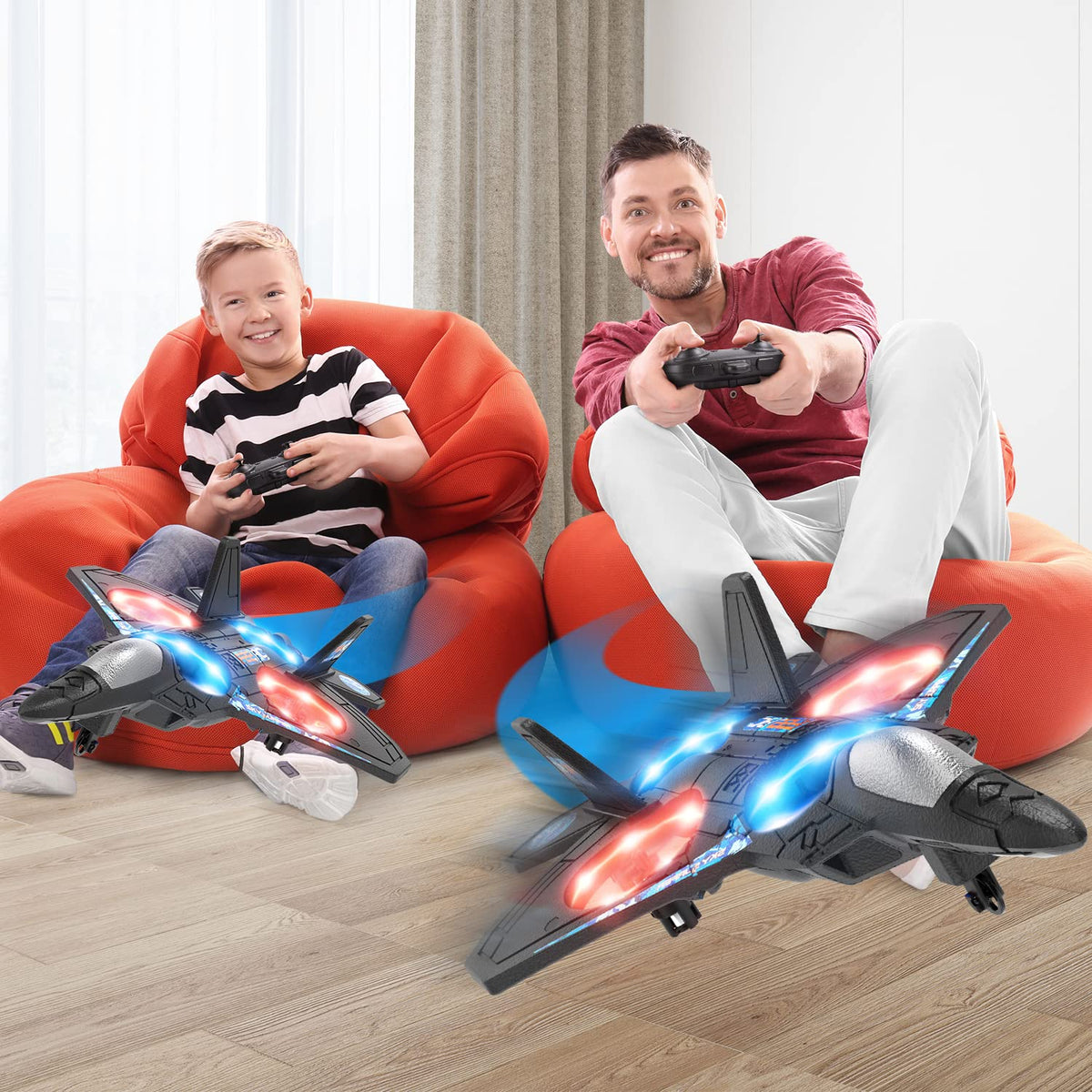 HOLYFUN foam RC airplane kid-friendly design for first-time flyers