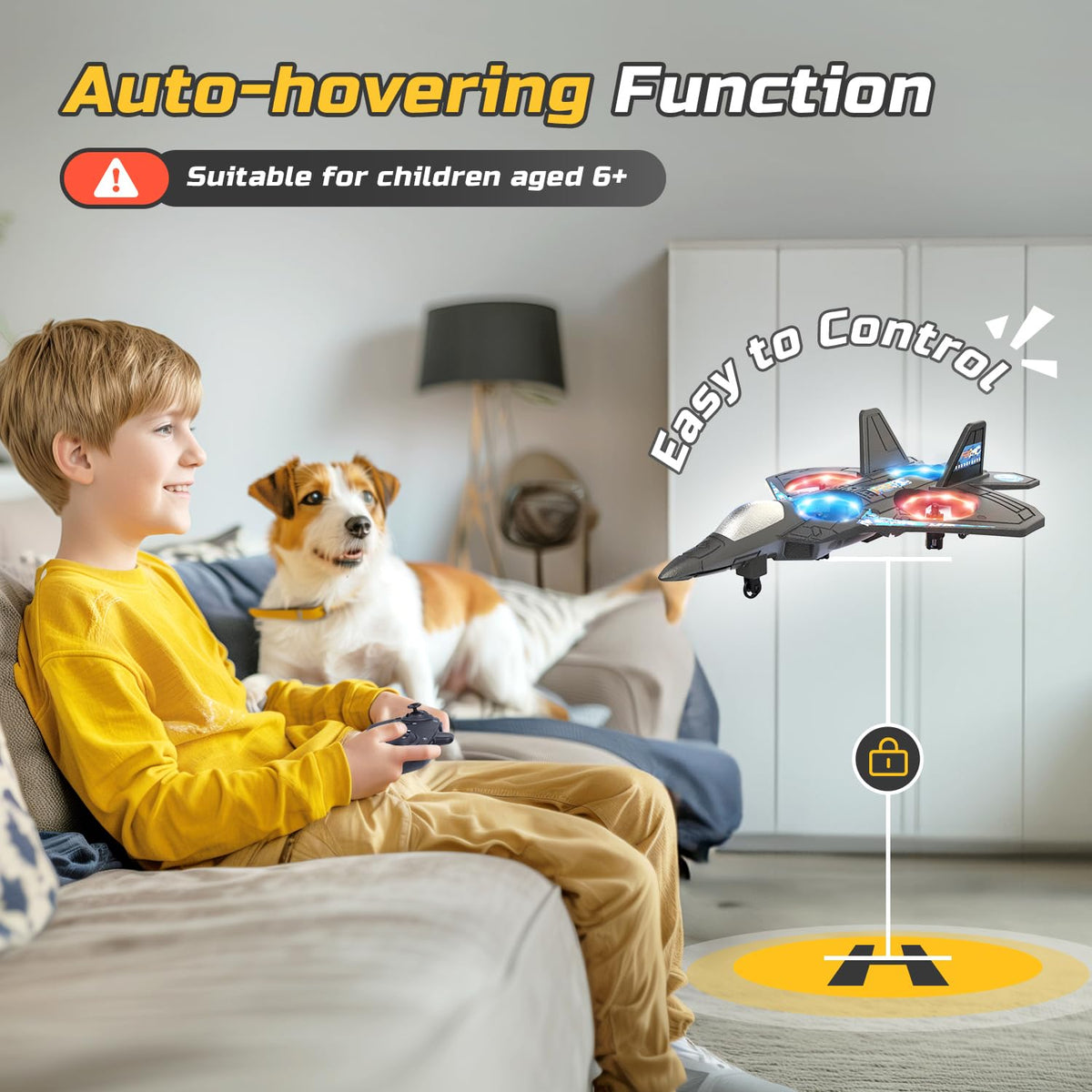 HOLYFUN foam RC airplane two-battery pack powering extended flight time