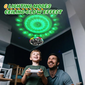 HOLYFUN Mini UFO Drone 360-degree flips for agile, fun stunts.