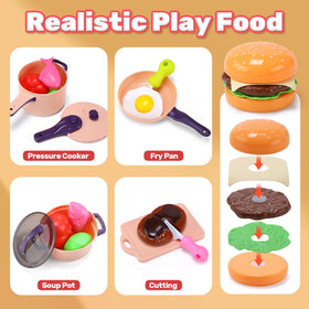 HOLYFUN realistic kitchen faucet as part of the pretend play set.