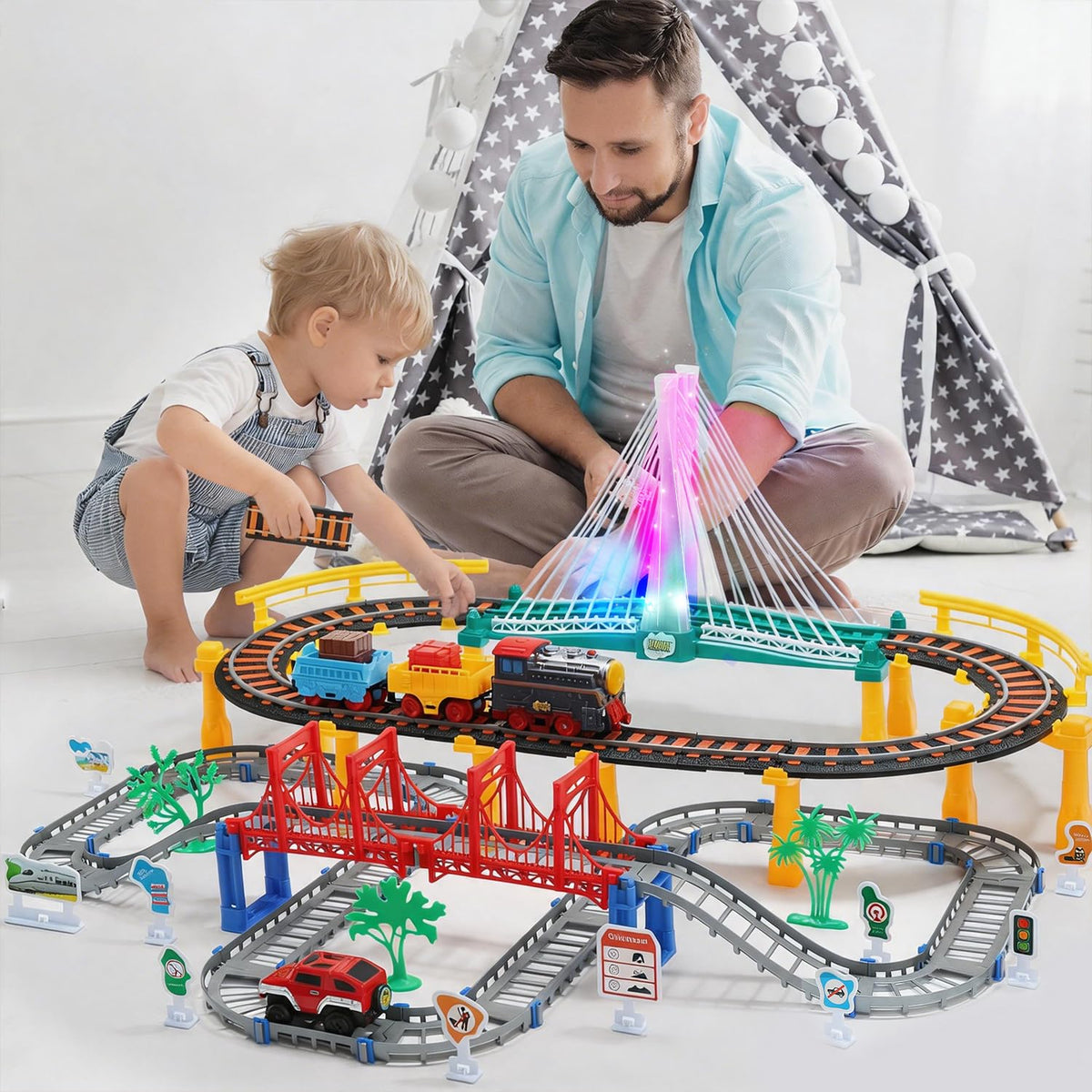 HOLYFUN safe BPA-free ABS plastic ensures sturdy, child-friendly play.