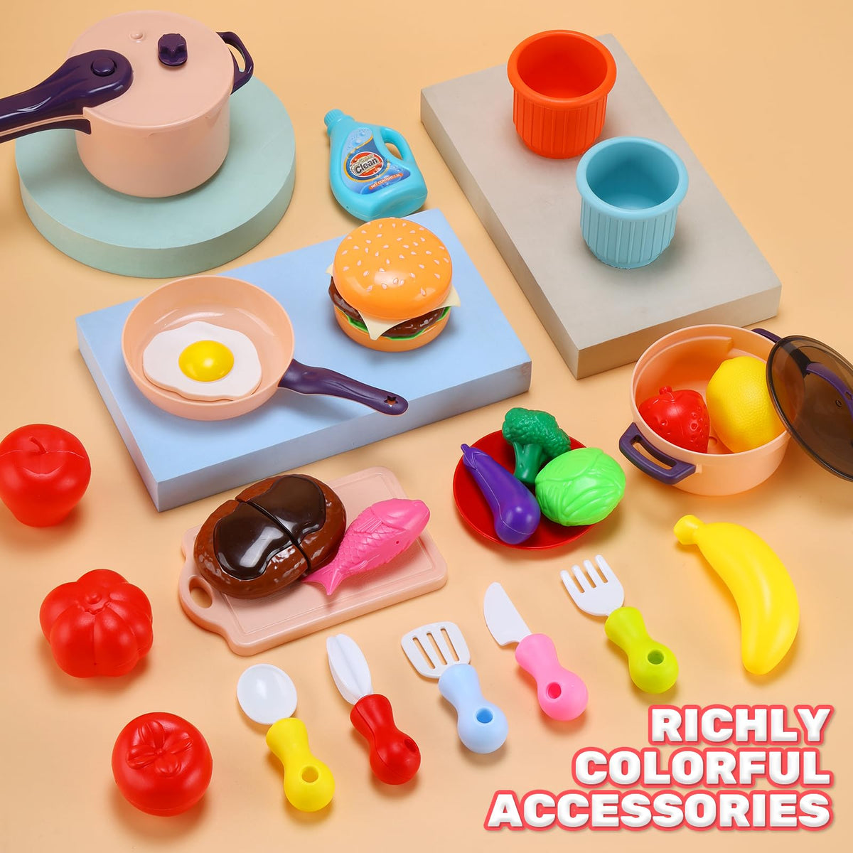 HOLYFUN storage basin keeps accessories tidy after play.