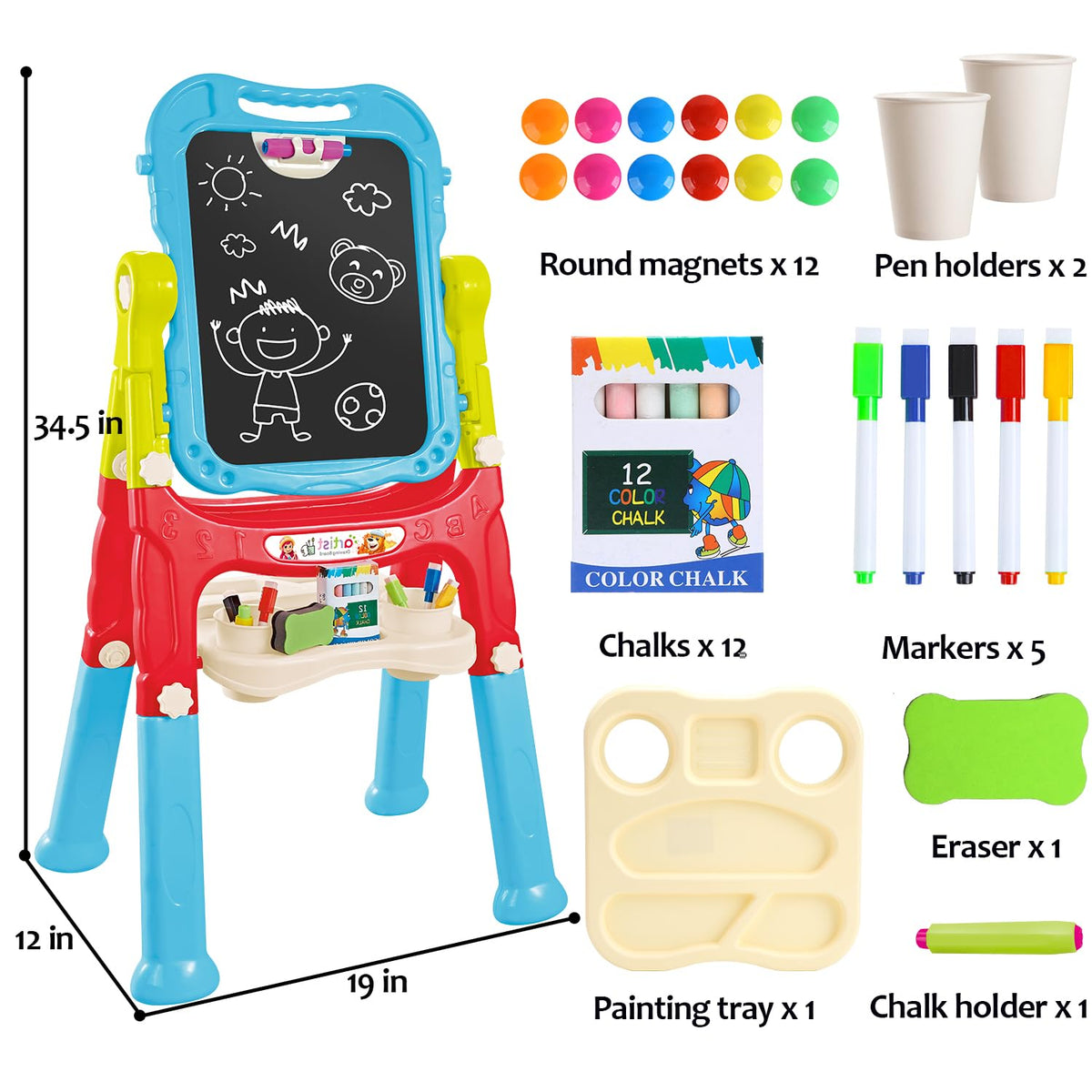 HOLYFUN toddler art easel makes a thoughtful gift for birthdays