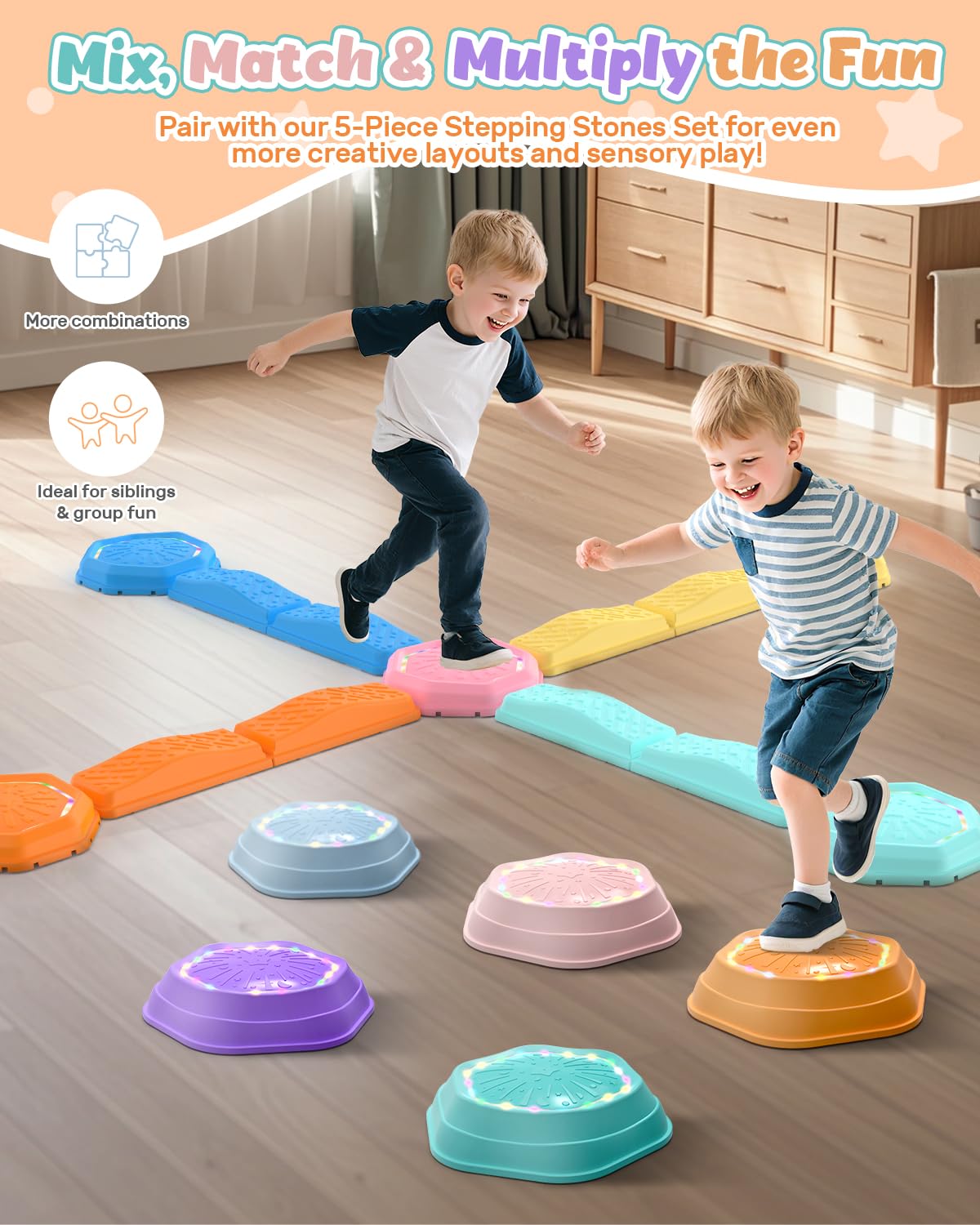 Holyton durable non-slip materials ensure safe footing on carpets or grass