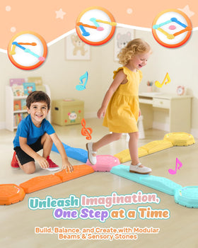 Holyton interactive music and lights on stepping stones encourage rhythm