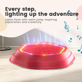 Holyton red stepping stones with lights energizing indoor activity and coordination