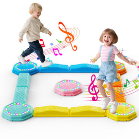 Holyton light-up stepping stones glow with music for engaging playtime