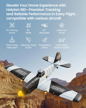 Holyton Remote ID Module 5-hour battery life supports longer FPV sessions