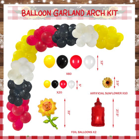 Hombae Its A Baby Q yellow 12-inch balloon brightens the table