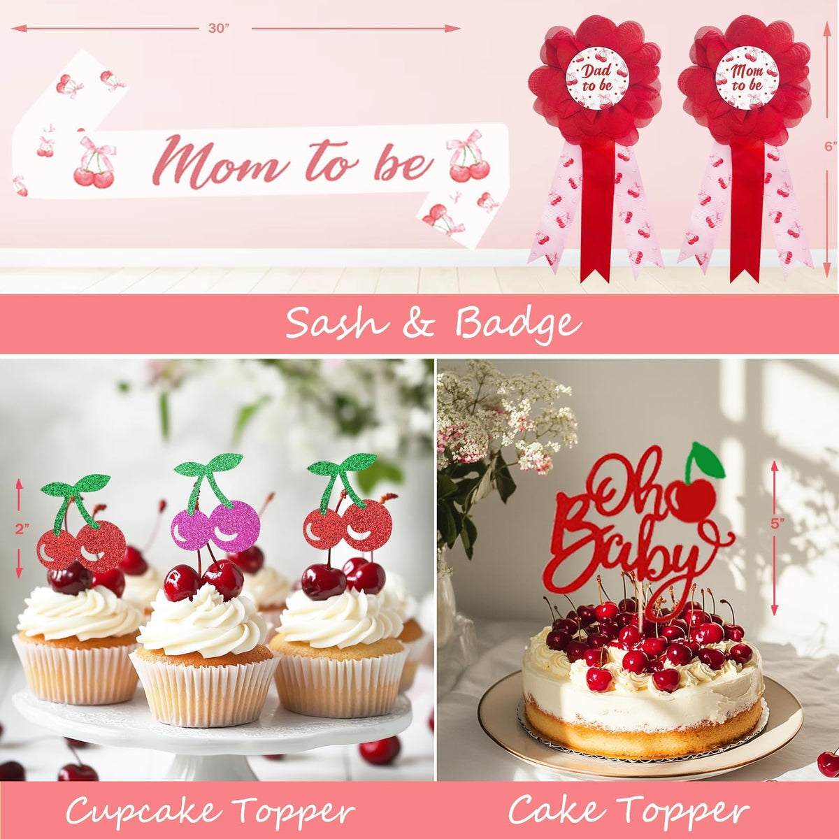 Hombae cherry foil balloons brighten the party vibe