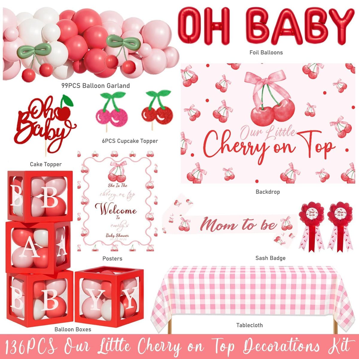 Hombae pink plaid tablecloth adds charming table styling