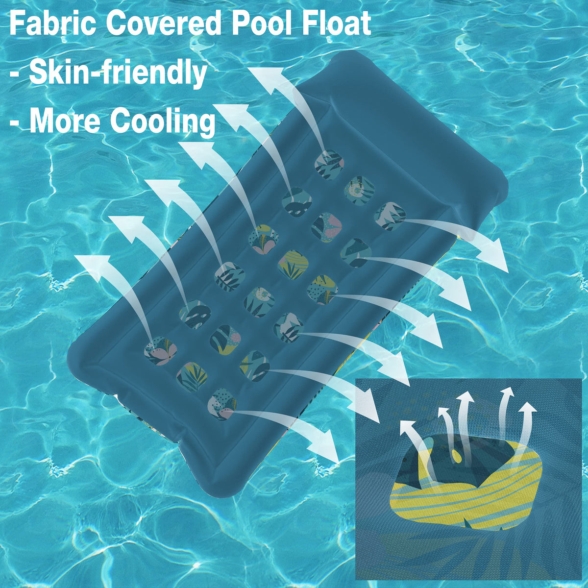 HomeKaren fabric-covered design with soft touch and cooling water flow