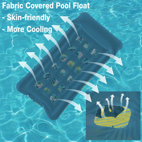 HomeKaren fabric-covered design with soft touch and cooling water flow