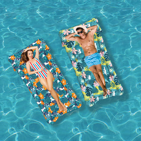 HomeKaren oversized pool float lounge top view highlights spacious design