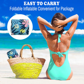 HomeKaren portable pool float ready for beach and lake trips