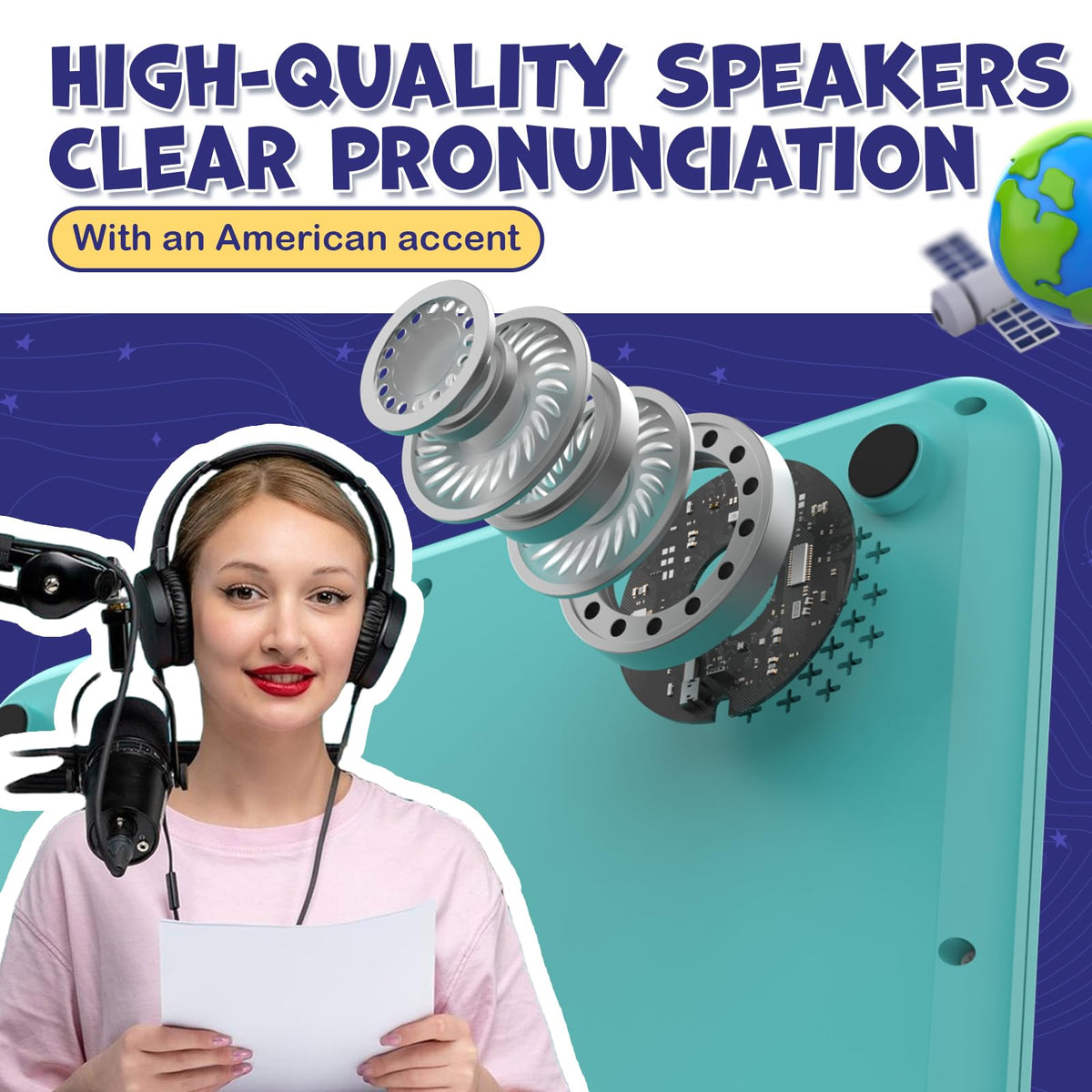HOMESTEC Astro Pad supports speech practice with clear cues.