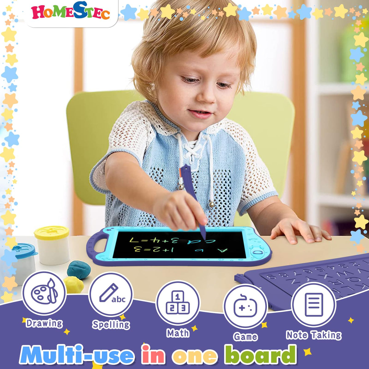 HOMESTEC Astrodraw travel-friendly handle design makes drawing on the go effortless.