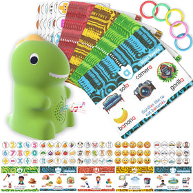 Homestec Dino Pen reads aloud with flash cards to boost interactive phonics.